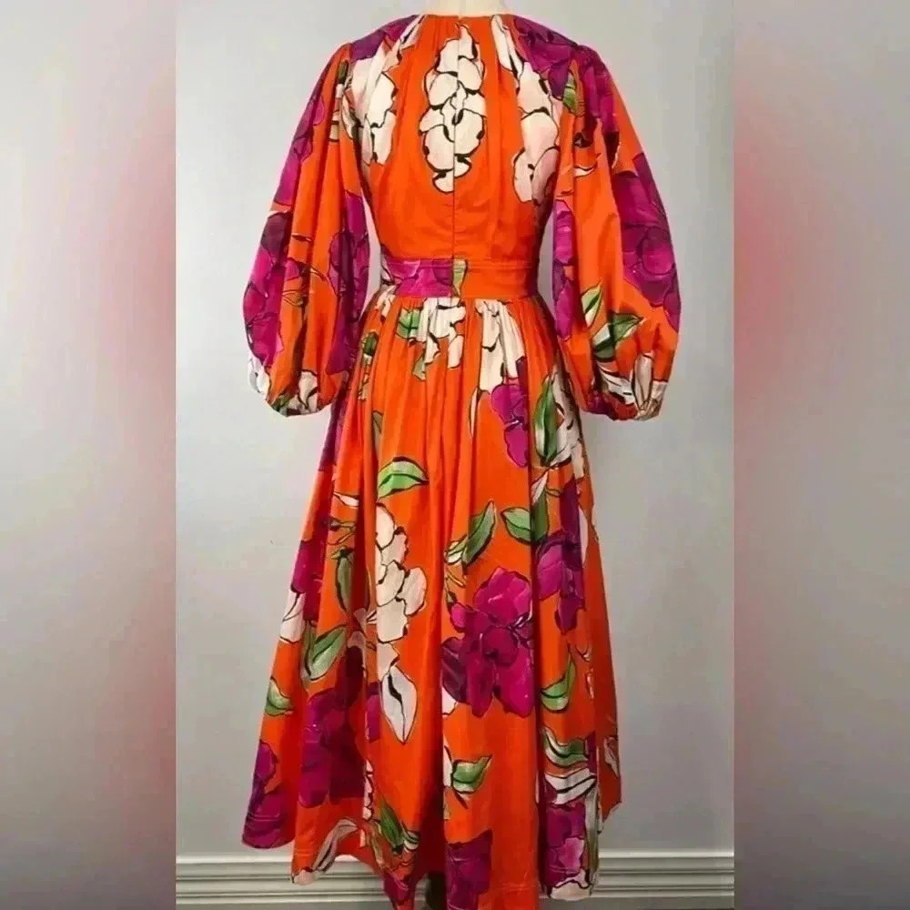 NWT AJE Marlene Floral Midi Dress - Camellia - Size 6 (US 2/XS)- dawn ulla sun - Picture 9 of 16